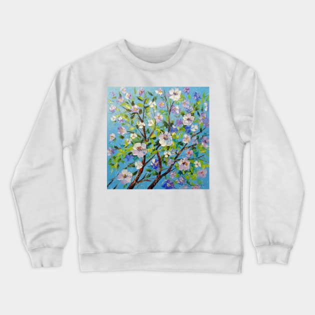 Apple blossom Crewneck Sweatshirt by OLHADARCHUKART